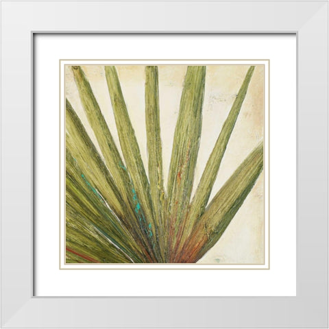 Organic II White Modern Wood Framed Art Print with Double Matting by Pinto, Patricia