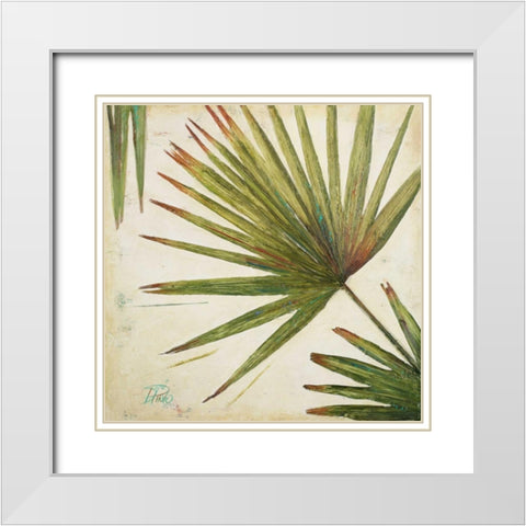 Organic II White Modern Wood Framed Art Print with Double Matting by Pinto, Patricia