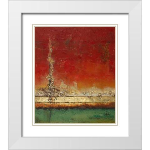 Sea Landscapes II White Modern Wood Framed Art Print with Double Matting by Pinto, Patricia