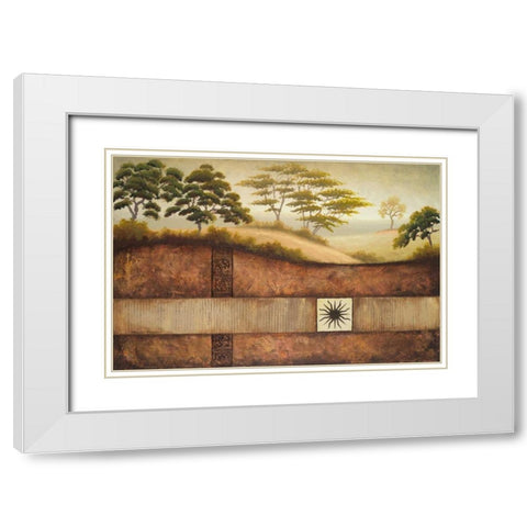 Sun Valley II White Modern Wood Framed Art Print with Double Matting by Marcon, Michael