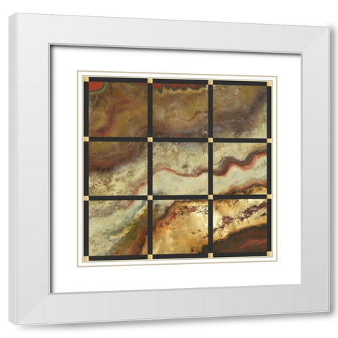 Underground II White Modern Wood Framed Art Print with Double Matting by Pinto, Patricia