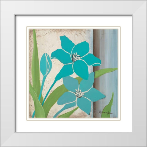 Fresh Cut I White Modern Wood Framed Art Print with Double Matting by Hakimipour-Ritter