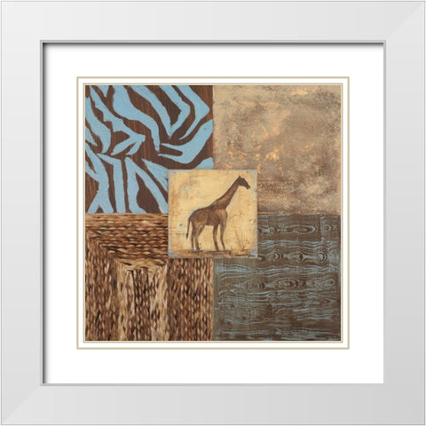 Textures of Africa II White Modern Wood Framed Art Print with Double Matting by Hakimipour-Ritter