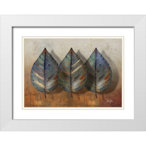 Three Amigos II White Modern Wood Framed Art Print with Double Matting by Pinto, Patricia