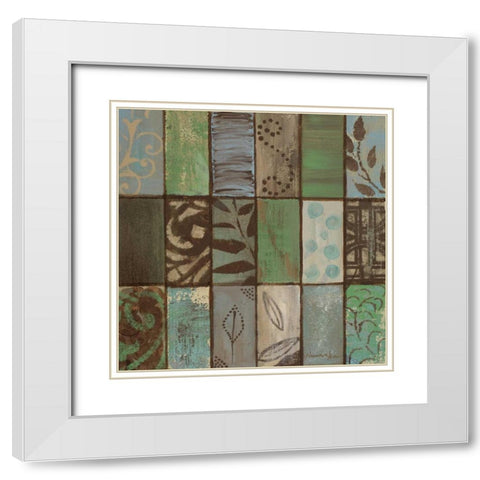 Parade of Patterns II White Modern Wood Framed Art Print with Double Matting by Hakimipour-Ritter