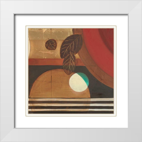 Visionary II White Modern Wood Framed Art Print with Double Matting by Pinto, Patricia