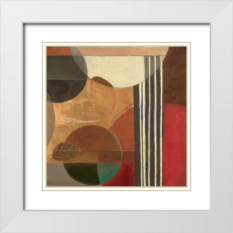 Visionary IV White Modern Wood Framed Art Print with Double Matting by Pinto, Patricia