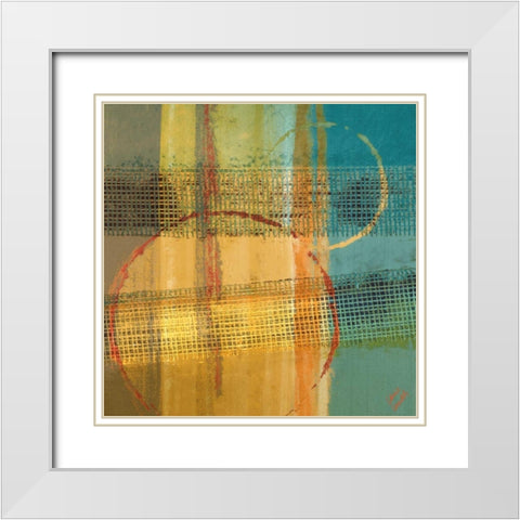 Marble I White Modern Wood Framed Art Print with Double Matting by Loreth, Lanie