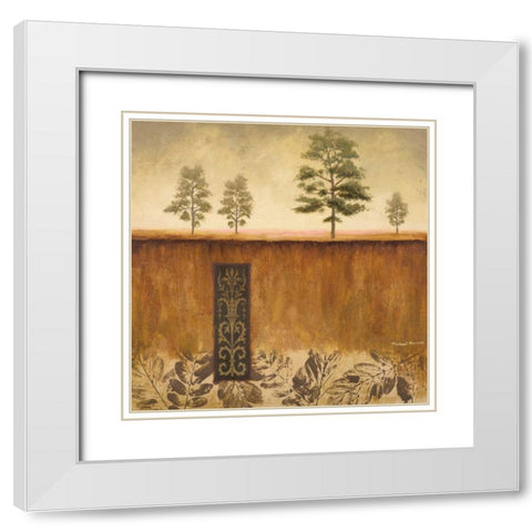 Fairhaven I White Modern Wood Framed Art Print with Double Matting by Marcon, Michael