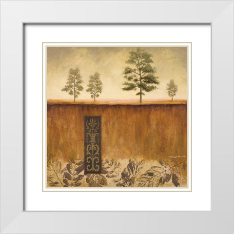 Fairhaven I White Modern Wood Framed Art Print with Double Matting by Marcon, Michael