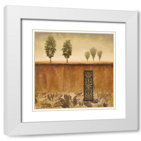 Fairhaven II White Modern Wood Framed Art Print with Double Matting by Marcon, Michael