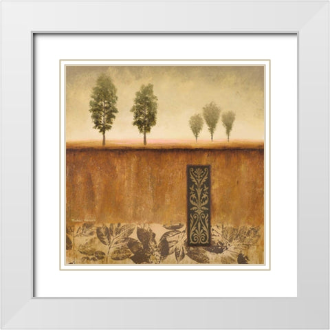 Fairhaven II White Modern Wood Framed Art Print with Double Matting by Marcon, Michael