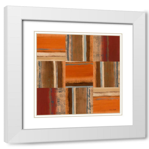 Solar Patch II White Modern Wood Framed Art Print with Double Matting by Loreth, Lanie