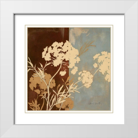Among the Garden I White Modern Wood Framed Art Print with Double Matting by Loreth, Lanie