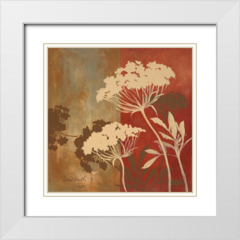 Among the Flowers II White Modern Wood Framed Art Print with Double Matting by Loreth, Lanie