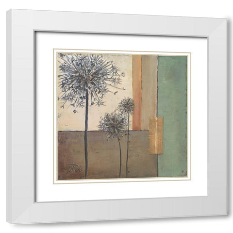 Glamour II White Modern Wood Framed Art Print with Double Matting by Pinto, Patricia