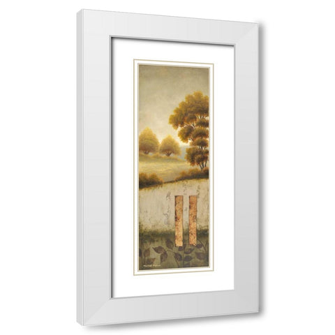 Beyond the Forest White Modern Wood Framed Art Print with Double Matting by Marcon, Michael