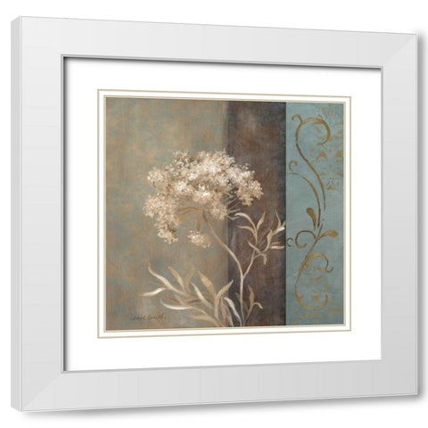 Delicate Beauty in Blue II White Modern Wood Framed Art Print with Double Matting by Loreth, Lanie