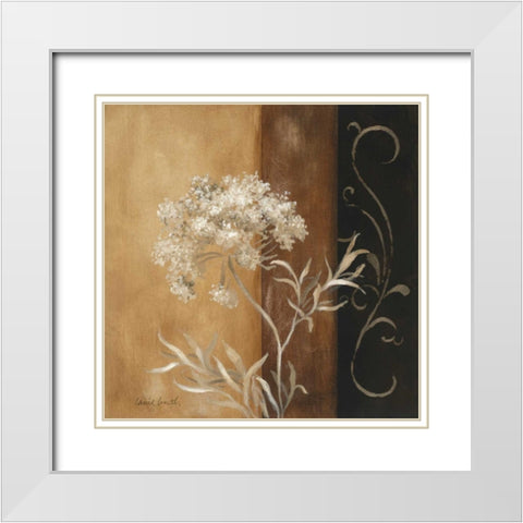 Delicate Beauty II White Modern Wood Framed Art Print with Double Matting by Loreth, Lanie