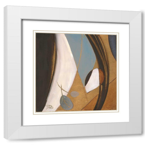 Eco-Chic with Blue I White Modern Wood Framed Art Print with Double Matting by Pinto, Patricia