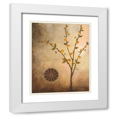 Fall Stems in the Light White Modern Wood Framed Art Print with Double Matting by Marcon, Michael