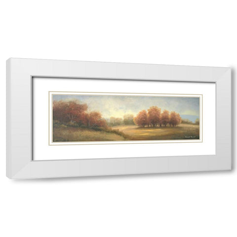 In a Distant Season I White Modern Wood Framed Art Print with Double Matting by Marcon, Michael
