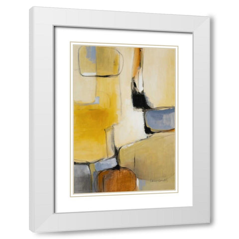 Gold Canyon III White Modern Wood Framed Art Print with Double Matting by Loreth, Lanie