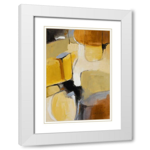 Gold Canyon IV White Modern Wood Framed Art Print with Double Matting by Loreth, Lanie
