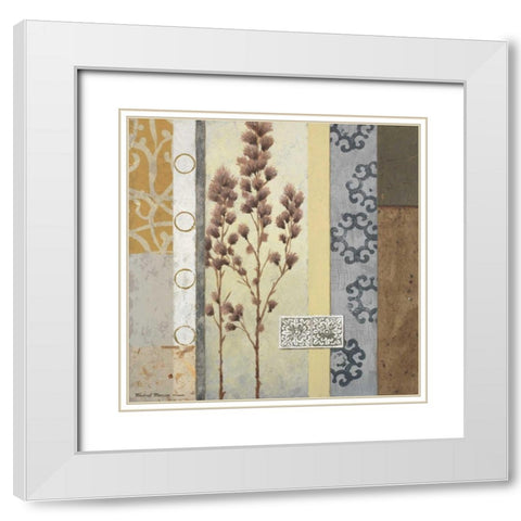 February II White Modern Wood Framed Art Print with Double Matting by Marcon, Michael