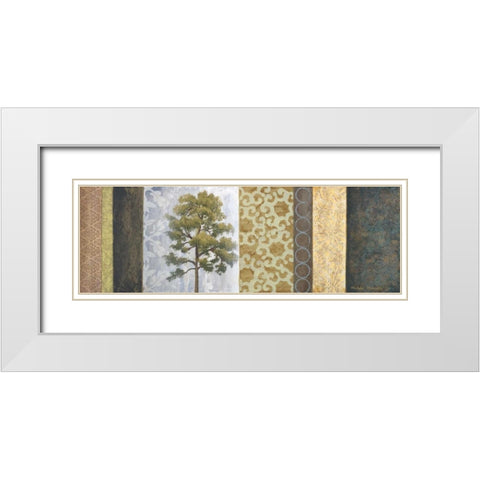 Dezolis I White Modern Wood Framed Art Print with Double Matting by Marcon, Michael