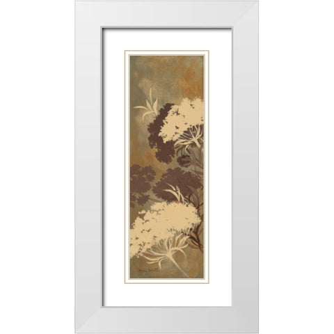 Among the Flowers IV White Modern Wood Framed Art Print with Double Matting by Loreth, Lanie