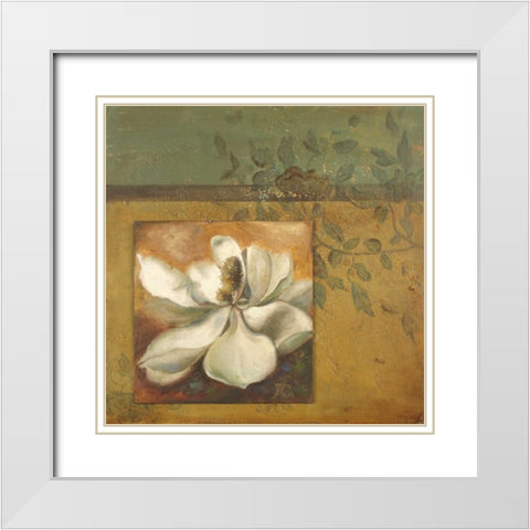 White Nature I White Modern Wood Framed Art Print with Double Matting by Pinto, Patricia