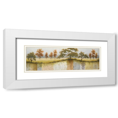 The End of a Winter II White Modern Wood Framed Art Print with Double Matting by Marcon, Michael