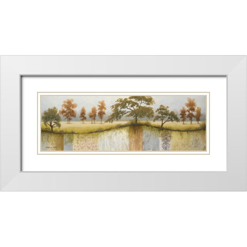 The End of a Winter II White Modern Wood Framed Art Print with Double Matting by Marcon, Michael