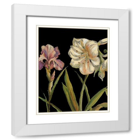 The Garden At Night I White Modern Wood Framed Art Print with Double Matting by Pinto, Patricia