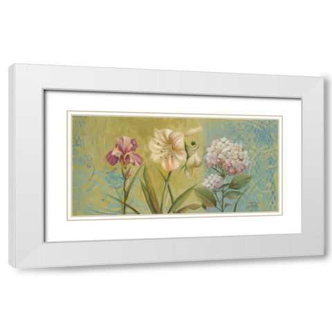 The Garden I White Modern Wood Framed Art Print with Double Matting by Pinto, Patricia