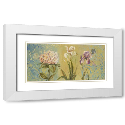 The Garden II White Modern Wood Framed Art Print with Double Matting by Pinto, Patricia