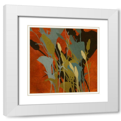 Urban Meadow II White Modern Wood Framed Art Print with Double Matting by Loreth, Lanie