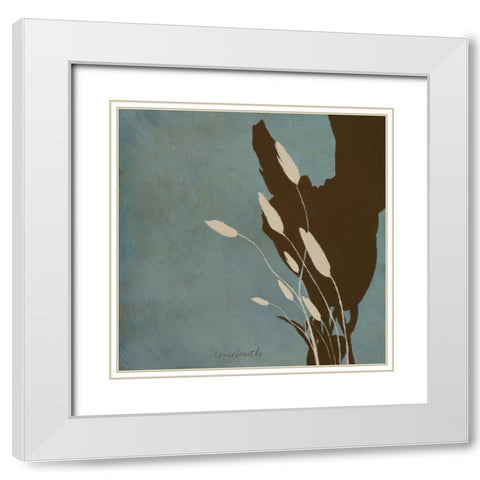 Fleur ting Silhouettes II White Modern Wood Framed Art Print with Double Matting by Loreth, Lanie