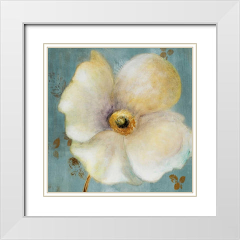 Late Summer Poppies White Modern Wood Framed Art Print with Double Matting by Loreth, Lanie