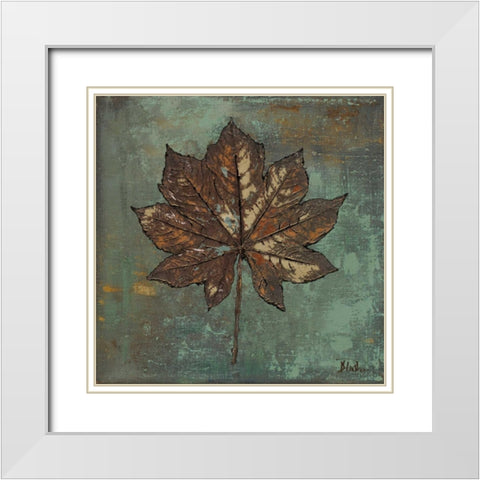 Maple IV White Modern Wood Framed Art Print with Double Matting by Pinto, Patricia