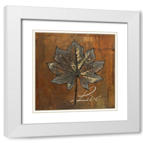 Maple Live White Modern Wood Framed Art Print with Double Matting by Pinto, Patricia