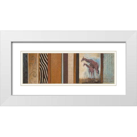 Africa Mia I White Modern Wood Framed Art Print with Double Matting by Pinto, Patricia