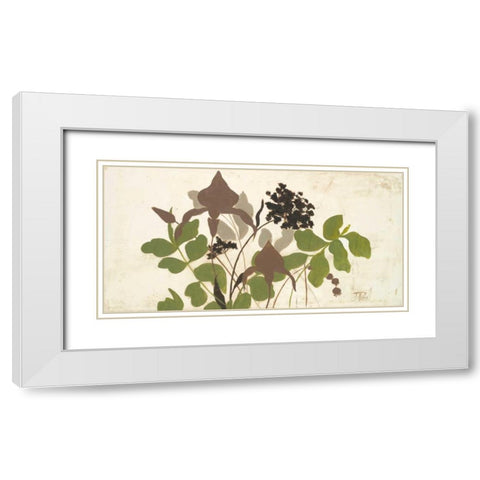 Spring Shadows I White Modern Wood Framed Art Print with Double Matting by Pinto, Patricia