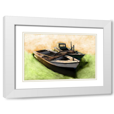 Boat VIII White Modern Wood Framed Art Print with Double Matting by Mabat, Ynon