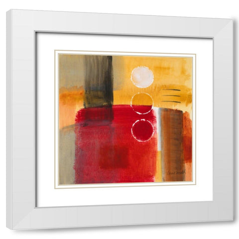 City Night Lights II White Modern Wood Framed Art Print with Double Matting by Loreth, Lanie