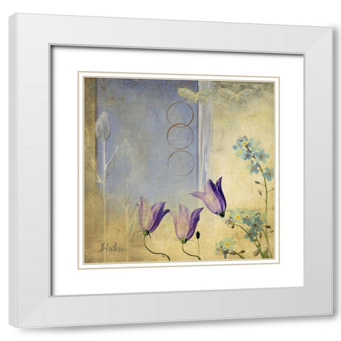 Sunrise I White Modern Wood Framed Art Print with Double Matting by Pinto, Patricia