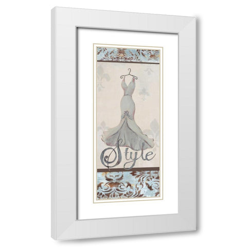 Style White Modern Wood Framed Art Print with Double Matting by Hakimipour-Ritter