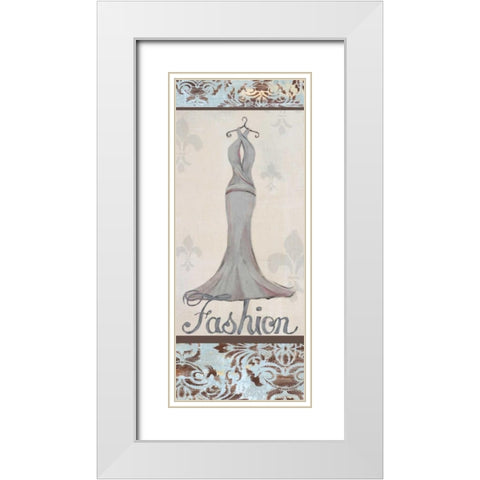 Fashion White Modern Wood Framed Art Print with Double Matting by Hakimipour-Ritter