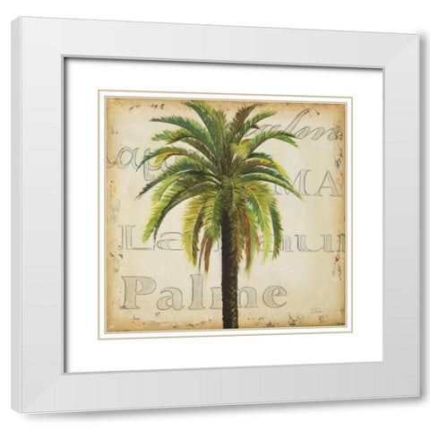 La Palma III White Modern Wood Framed Art Print with Double Matting by Pinto, Patricia